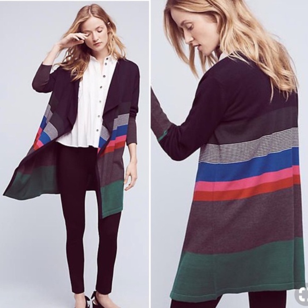 Anthropologie Drape Front Cardigan